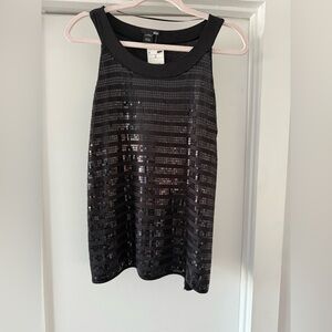 H&M Black Sequin Top